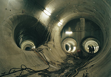The underground tunnels