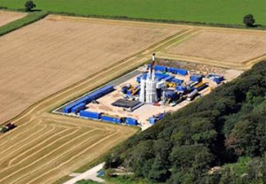 Aerial view of Balcombe Fracking site. Photo Frack-Off