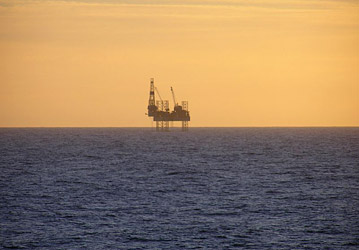 Minke Oil Field Platform. Photo by Tom Jervis